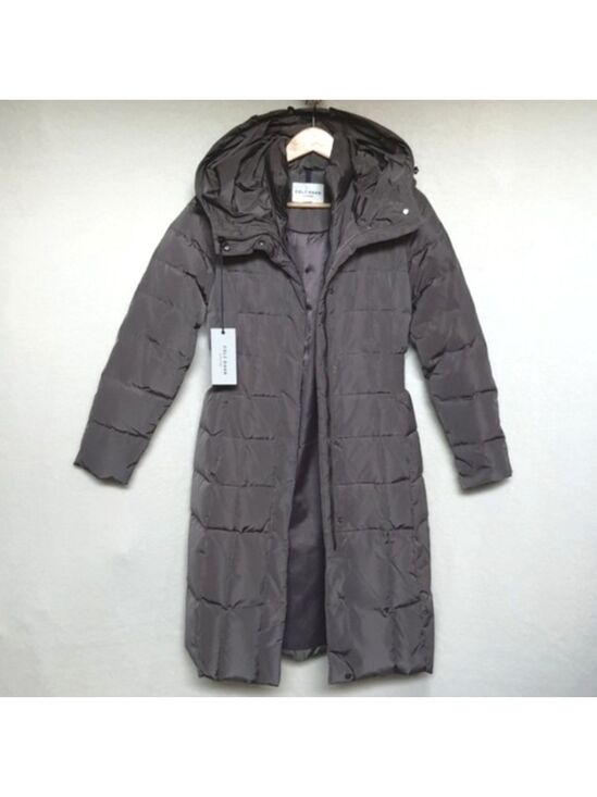 Cole Haan Jackets & Blazers - NWT Cole Haan Long Quilted Puffer Coat‎ Hooded Feather Down Womens XS